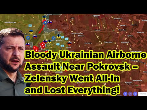 Bloody Ukrainian Airborne Assault Near Pokrovsk – Zelensky Went All-In and Lost Everything!