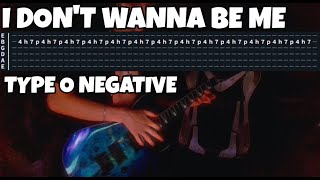 I Don't Wanna Be Me Solo Tabs (Standard Tuning) | Type O Negative Guitar Lesson
