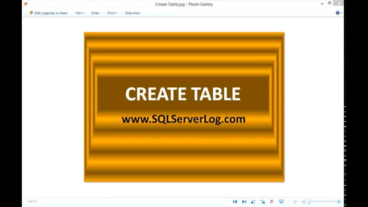 13 - SQL CREATE TABLE Statement - Learn SQL from www.SQLServerLog.com [HD]