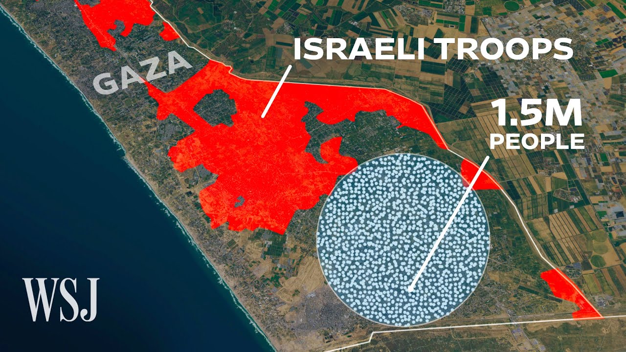 Mapping Refugee Movement in Gaza as Israel's Rafah Offensive Looms | WSJ