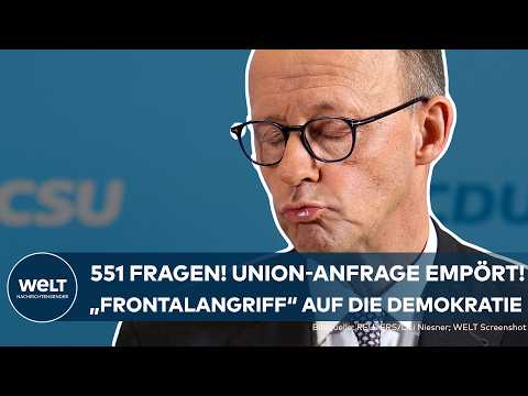 UNION: Empörung — Rache für Demos gegen Rechts? CDU/CSU stellen 551 Fragen zur Finanzierung von NGOs