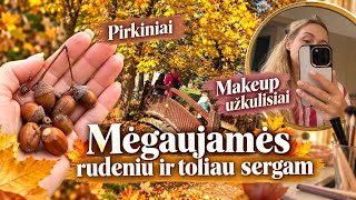 Vlog🍁🧐Pirkiniai🍁Makeup užkulisiai💄Mėgaujamės rudeniu ir toliau sergam🫣🍁