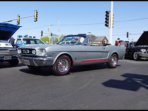 1965 Ford Mustang GT Convertible in Silver Gray & Engine Sound on My Car Story with Lou Costabile