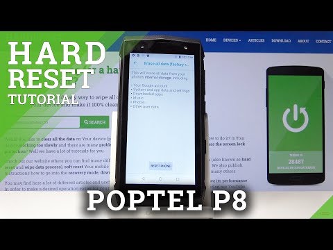 How to Perform Factory Reset in Poptel P8 - Restore to Default by Settings