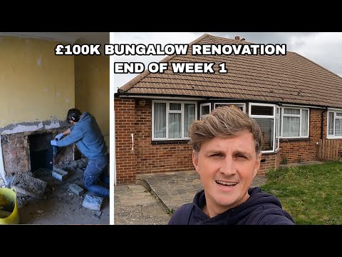 £100k Bungalow Renovation | End of week 1 | DIY Home Renovation