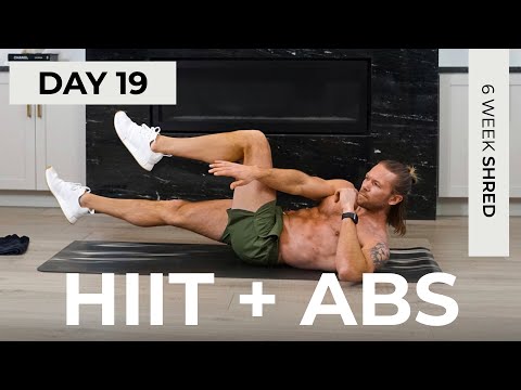 Day 19: 30 Min ABS & HIIT CARDIO at Home Workout [No Equipment] // 6WS1