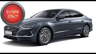 Open and Start Hyundai Sonata 2020 and newer keyless start models with a dead key fob battery