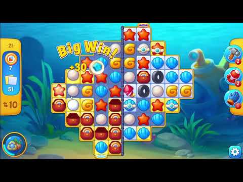 FISHDOM: Hermann's bathyscaphe Level 21, no boosters.