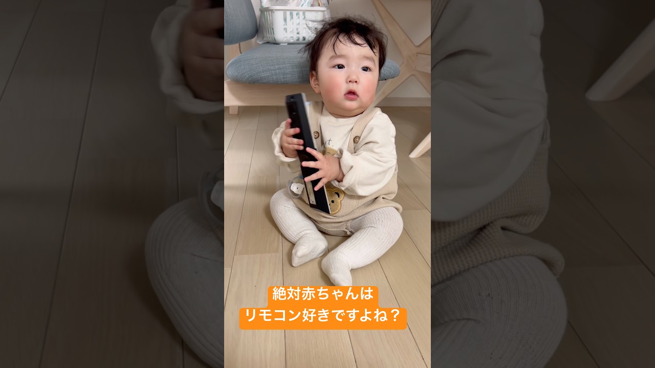 赤さんほどリモコン好きはいない/Tareme-kun loves remote controls too. And of course, Pachikuri-chan does as well.