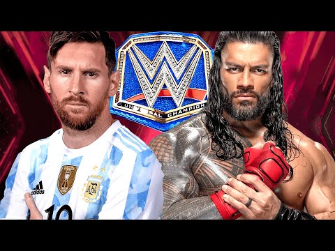 WWE 2K22 Lionel Messi vs Roman Reigns