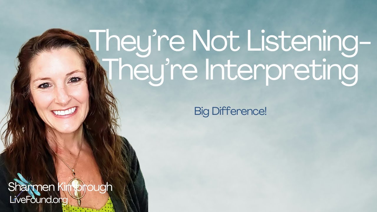 They’re Not Listening—They’re Interpreting. Big Difference.  👉https://livefound.org/recovery-groups/
