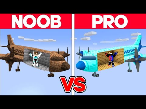 NOOB vs PRO: AIRPLANE MEGA RAMP BUILD CHALLENGE