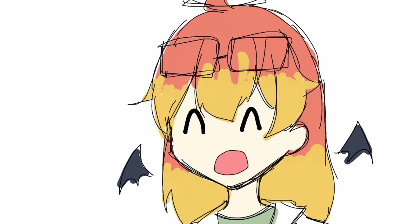 【手描き】メテヲさんメインのめめ村でコンビニ【深夜テンション】