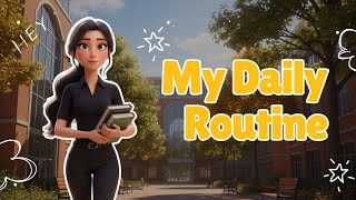 [A2] My Daily Routine - Talk about your day | English Listening & Speaking Practice