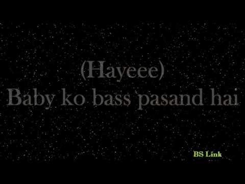 Baby Ko Bass Pasand Hai Lyrics