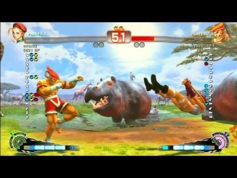 SSF4 Rank Match  mitu02 (CA)  vs  hydeBUFFY (AD)
