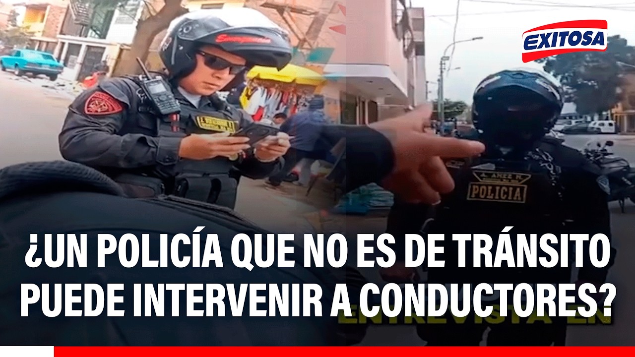 🔴🔵 ¿Un policía que no es de tránsito puede intervenir a conductores?