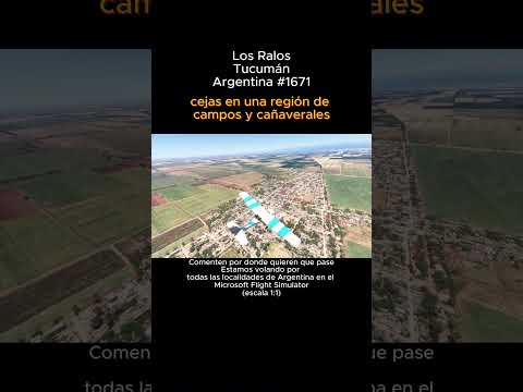 Los Ralos, Tucumán desde el Microsoft Flight Simulator #losralos #tucuman #argentina #Msfs2024