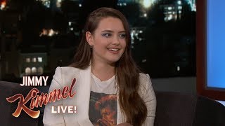 Katherine Langford on 13 Reasons Why, Australia & Doctor Parents video