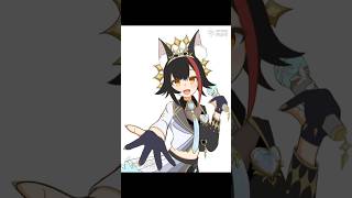 推し描き～その２３～【ホロライブ：大神ミオ様】 #イラストメイキング