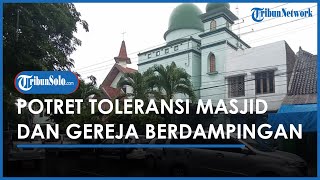 Berita Solo Hari Ini: Indahnya Toleransi Masjid Al-Hikmah & GKJ Joyodiningratan yang Berdampingan