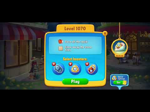 Fishdom gameplay level 1070