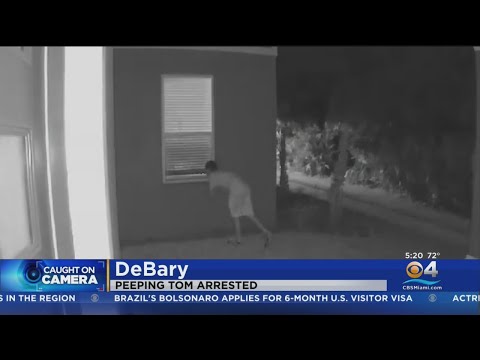 Florida 'peeping Tom' caught on camera, arrested