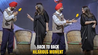 Diljit Dosanjh, Parineeti Chopra | Back To Back Hilarious Moment | Chamkila Official Trailer Launch