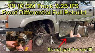 99-10 GM 9.25 IFS Front Dif Full Rebuild. Removal and Installation.