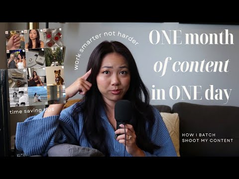 How I plan my content for YouTube & Instagram | batch create with me! 📸