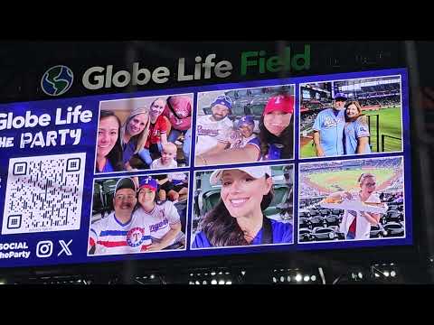 Texas Rangers Globe Life of the party 5/2/25