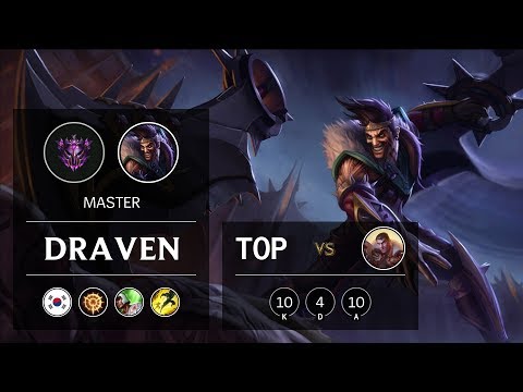 Draven Top vs Jayce - KR Master Patch 9.18