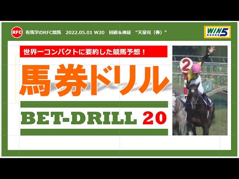 【有馬学のRFC競馬】馬券ドリル 20　世界一コンパクトに要約した競馬予想
