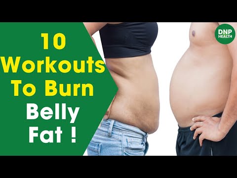 10 Workouts To Burn Belly Fat! || DNP HEALTH