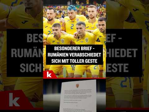 Video Thumbnail: Rumänien verabschiedet sich mit toller Geste von der EM 2024 #shorts