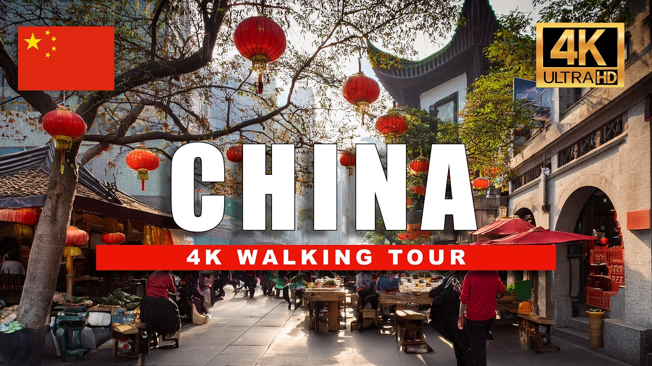 Immersive street-level walking tour through Shanghai, China, showcasing authentic urban landscapes, local architecture, and the vibrant atmosphere of the city's neighborhoods