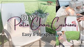 DIY Patio Chair Cushions Tutorial | How to Make Customized Patio Chair Cushions | The Craf-T Home