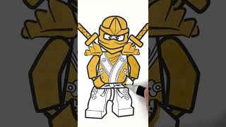 Lego Ninjago Golden Ninja Coloring Page