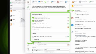Checklists and tasks in the enhanced ServiceM8 job card