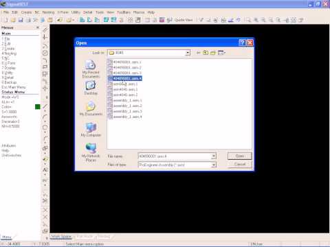 Learning Sigmanest--Cad proe