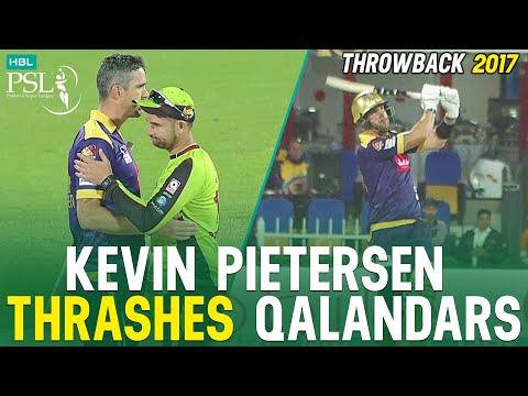 PSL Throwback | Kevin Pietersen Thrashes Qalandars | Quetta Gladiators vs Lahore Qalandars