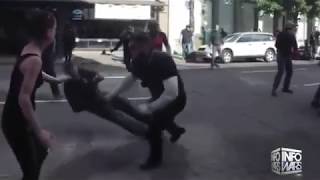 ONE PUNCH!  ANTIFA PUSSY GOES DOWN!