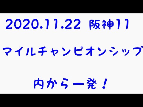 【2020.11.22 阪神11 マイルチャンピオンシップ】内から一発あるぞ！