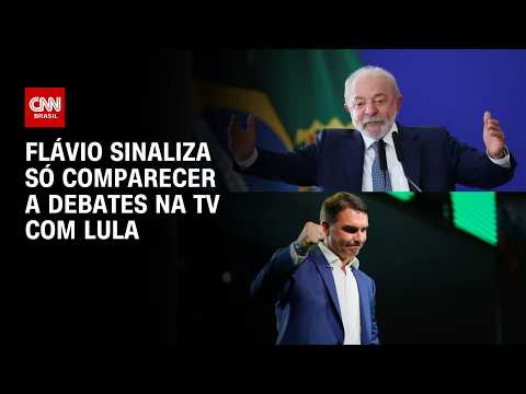 Flávio Bolsonaro só vai participar de debates se Lula comparecer | BASTIDORES CNN