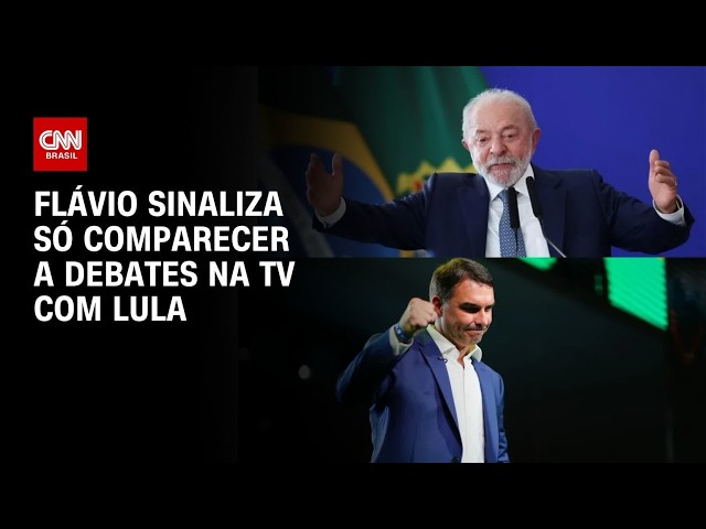 Flávio Bolsonaro só vai participar de debates se Lula comparecer | BASTIDORES CNN