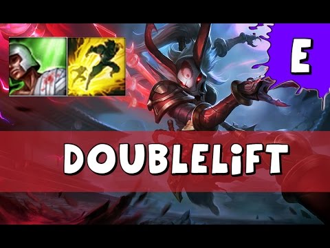 Doublelift as Kalista vs Tristana ADC - S5 Challenger SoloQ - League of Legends