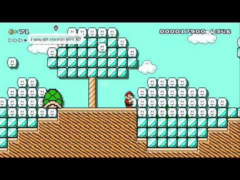 SM4S 1-1: Snowy Stroll by Jadpraet - Miiverse - SUPER MARIO MAKER - NO COMMENTARY 1bh