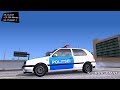 Volkswagen Golf Mk3 Estonian Police para GTA San Andreas vídeo 1