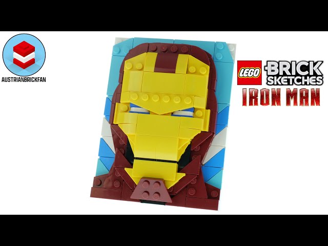 Vídeo relacionado con LEGO 40535 Ladrillo Sketches Marvel Iron Man Art Display Piece Festive Birthday Gift 200 Piezas 8+