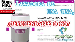 ¿Lavadora de una sola tina, es recomendable